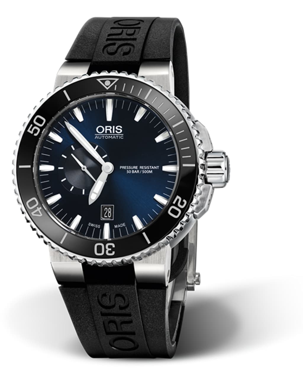 Aquis Small Second, Date - 01 743 7673 4135-07 4 26 34EB | Oris